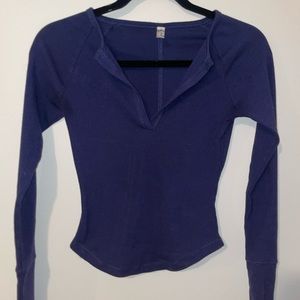 Free people Long sleeve, size XS, navy blue
